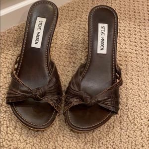 Steve Madden wood heel sandal